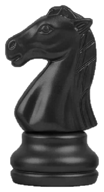 Pieza de ajedrez (caballo) que representa el paso 3: Implementamos